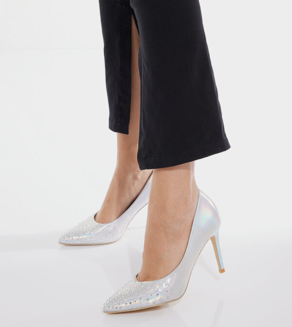 Embellished irredescent pumps taille 9 – Image 5