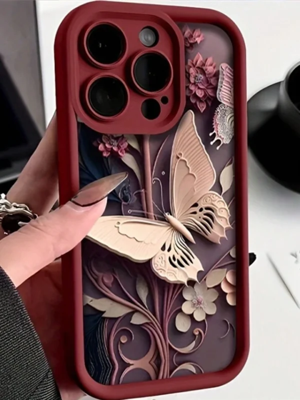 Pochette iPhone 15 pro Max avec peinture tactile et rainure – Image 2