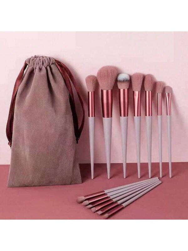 Ensemble De 14 Pièces De Pinceaux De Maquillage Avec Cadeau Aléatoire D'éponge De Maquillage – Image 2