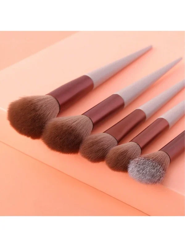 Ensemble De 14 Pièces De Pinceaux De Maquillage Avec Cadeau Aléatoire D'éponge De Maquillage – Image 5