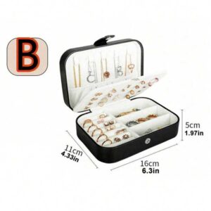 Grande boite a bijoux couleur noire